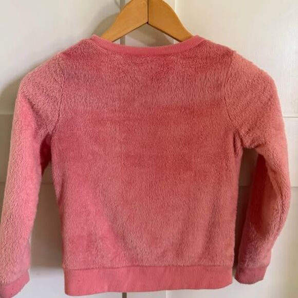 Girls Jumping Beans Panda Fleece Sweatshirt Cozy Pink Size 7 - Picture 5 of 5